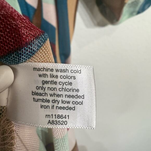 Lane Bryant Veronica Palm Classic Open-Front Mesh Kimono Sz 26/28 NWT - Picture 7 of 12